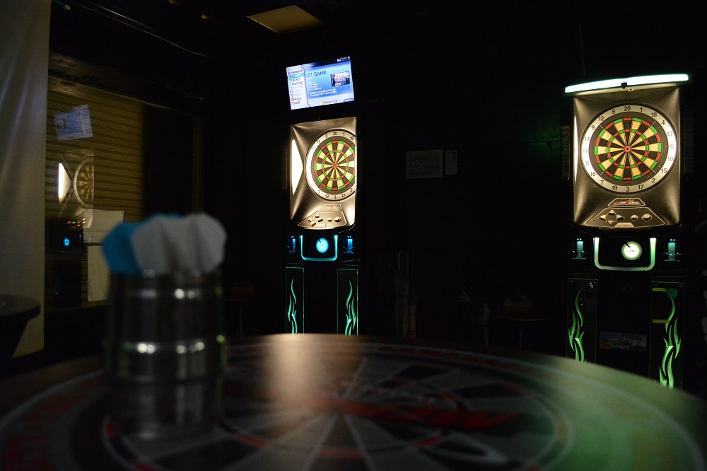 ゆったりとダーツのできる空間